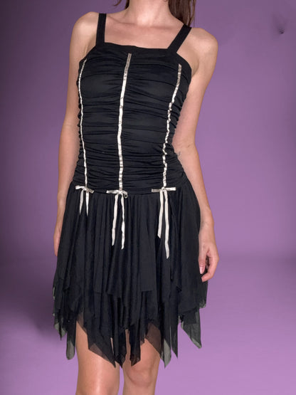 Ruched Ribbon Dress ♡ S