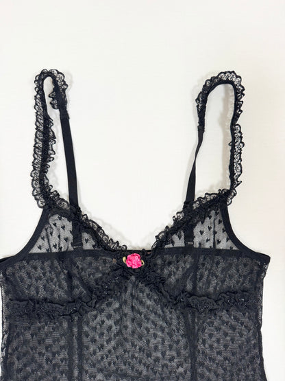 Sexy Cookie Heart Micromesh Cami