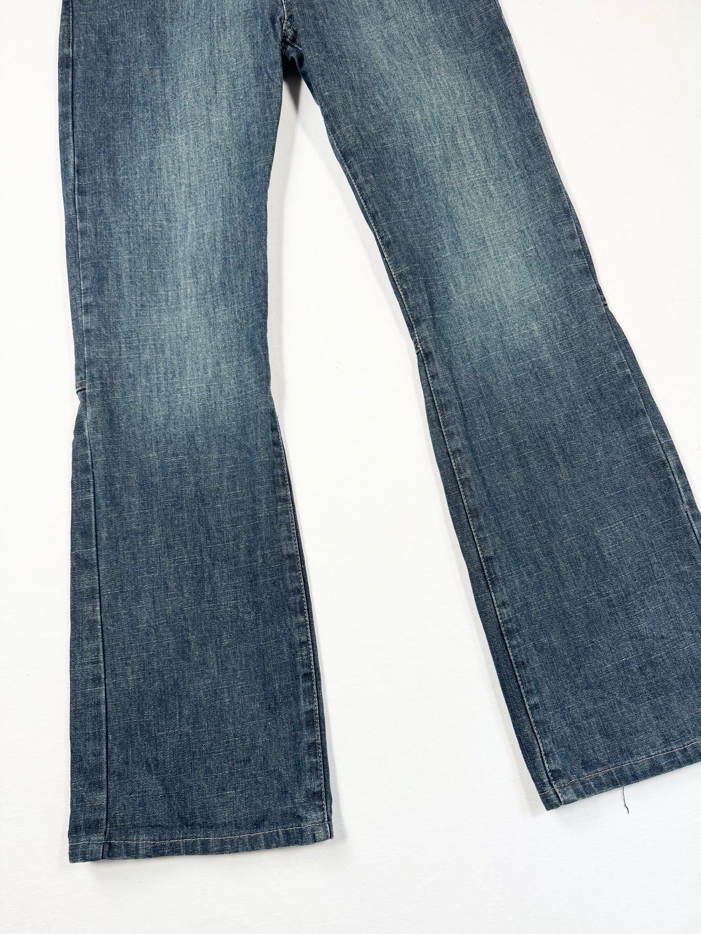 Miss Sixty Fur Trim Flared Jeans ♡ 27”