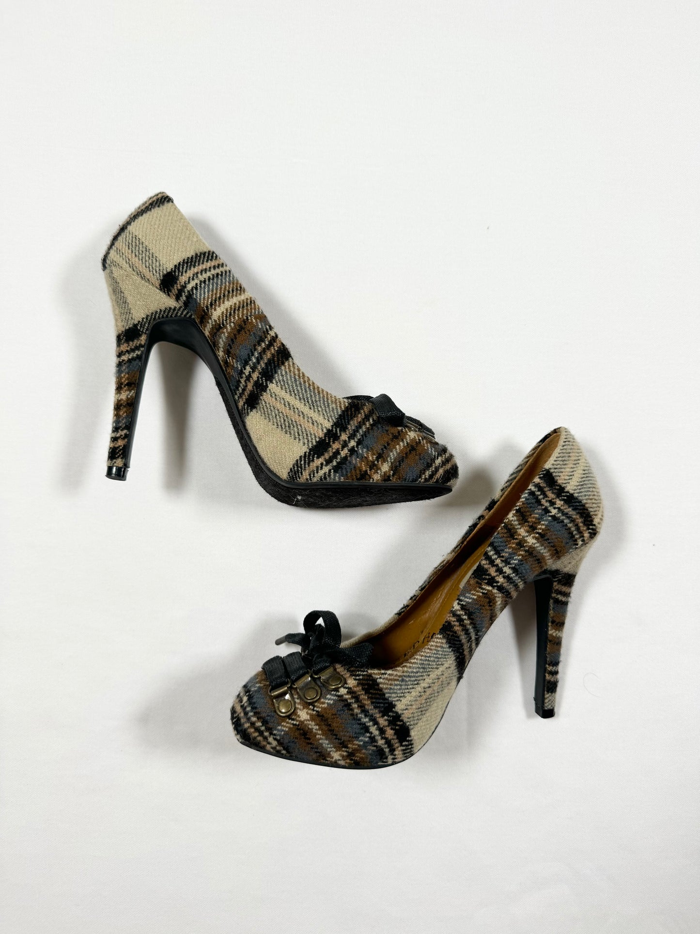 Ed Hardy Tartan Heels