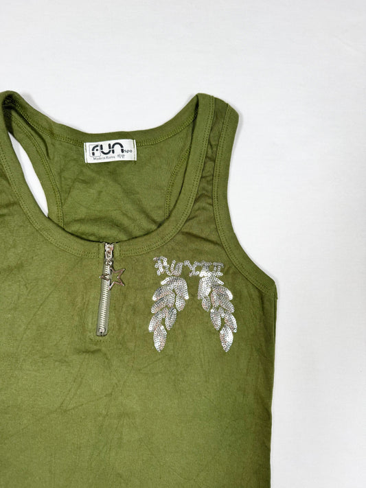 Wing Zip Tank ♡ Size S