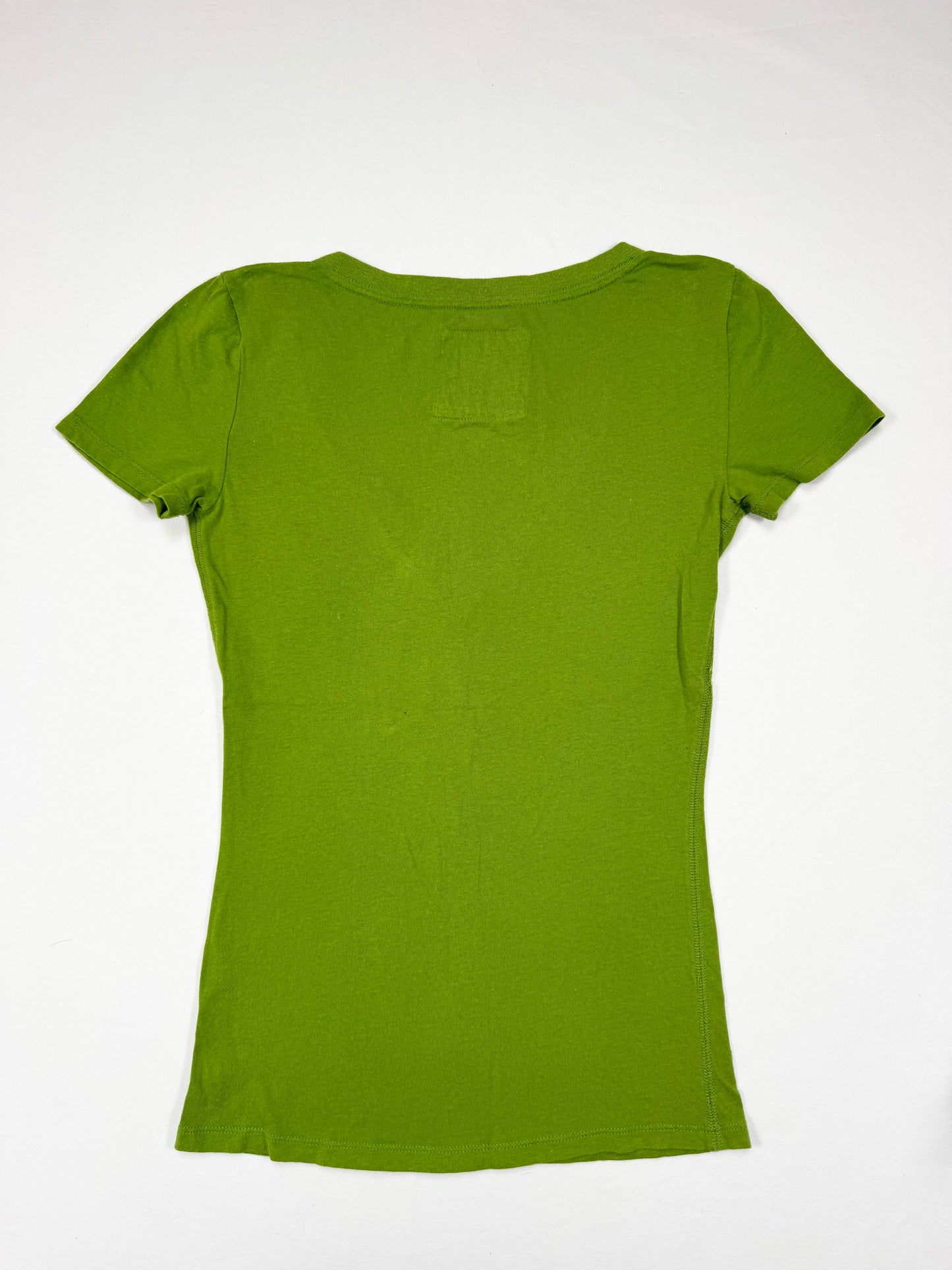 Green Abercrombie V Neck Tee ♡ XS