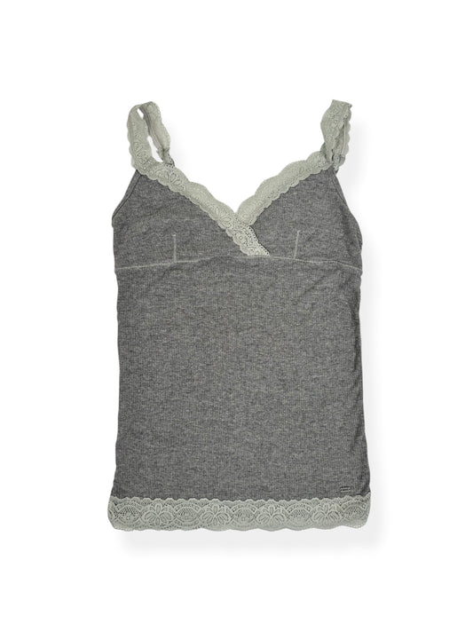 Aeropostale Grey Lace Cami ♡ M