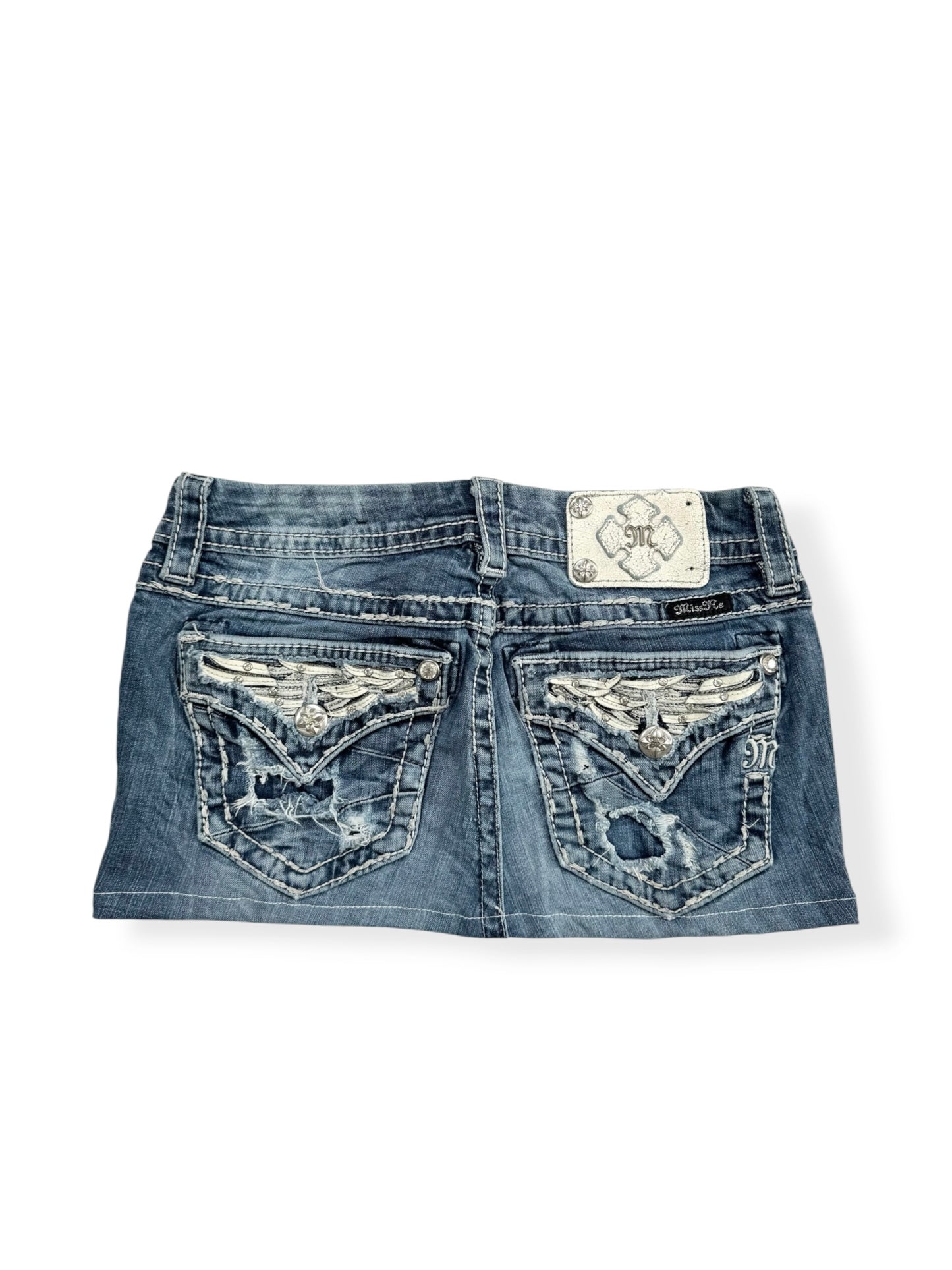 Miss Me Wing Mini Skirt ♡ 26”