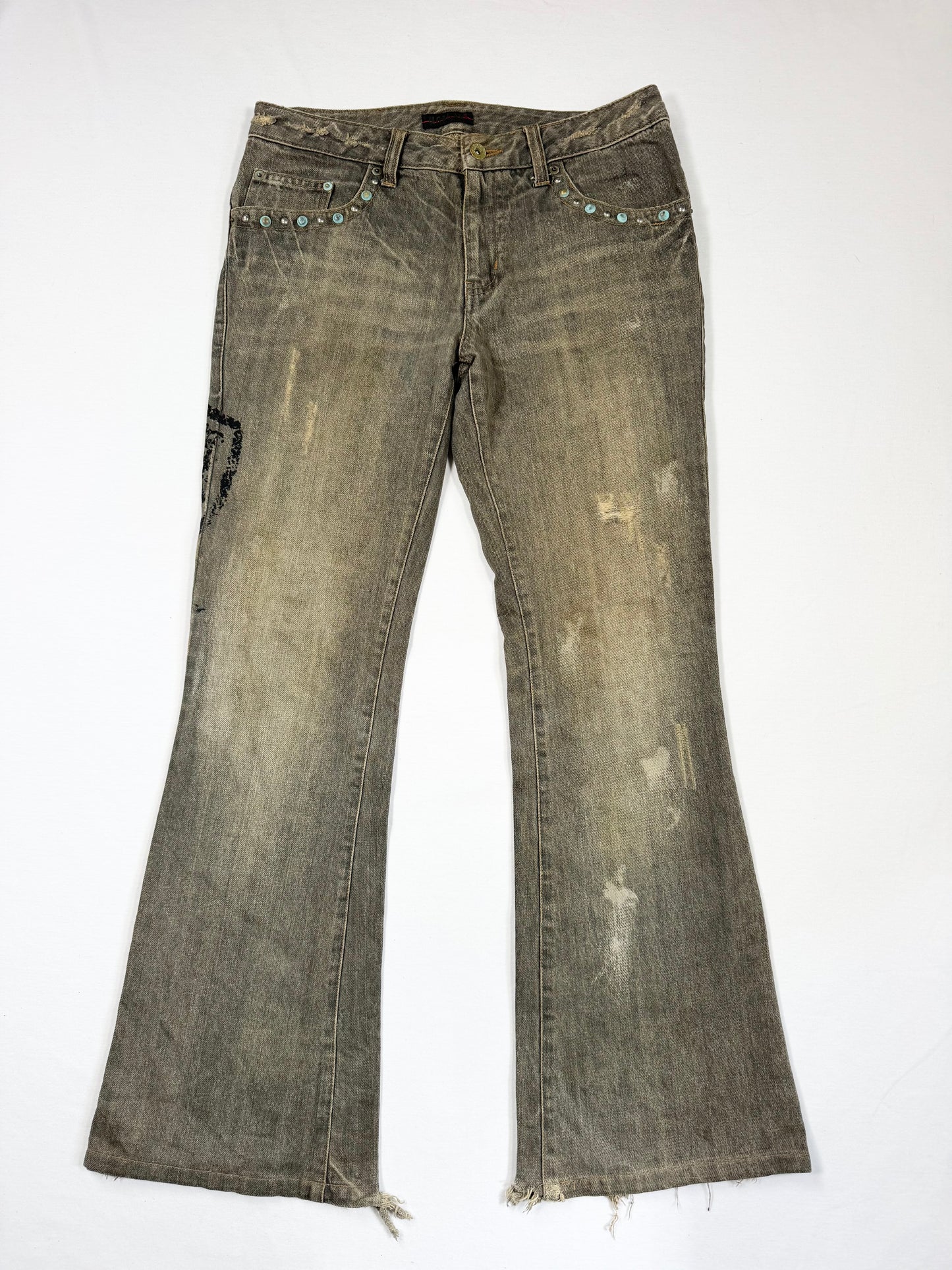 Morgan De Toi Grunge Flared Jeans ♡ M