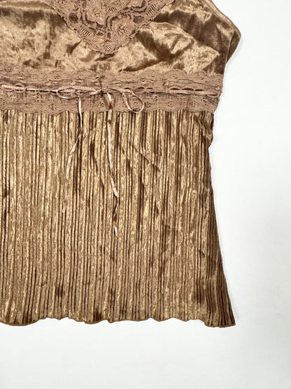 Brown Velvet Cami ♡ Size S