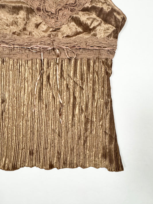 Brown Velvet Cami ♡ Size S