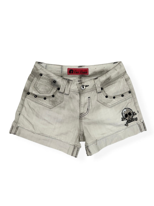 Skull Mini Shorts ♡ Size S