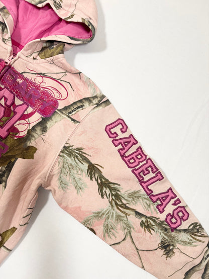 Pink Real Tree Zip Up Hoodie