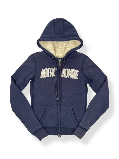 Abercrombie & Fitch Fur Lined Zip Up Hoodie