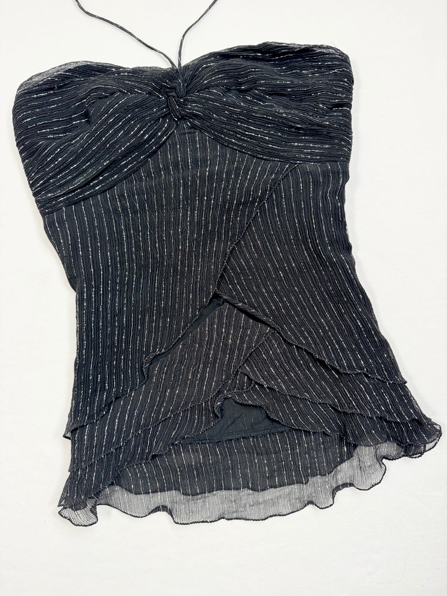 Glitter Pinstripe Halter ♡ XS