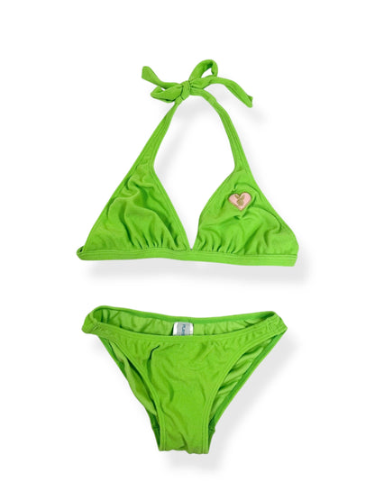 Pink & Green Playboy Towelling Bikini  ♡ XS