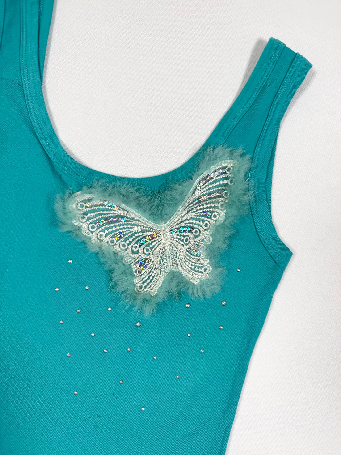 Butterfly Fur Tank ♡ Size S