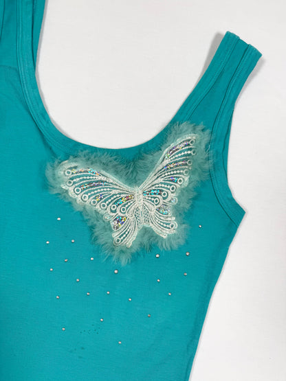 Butterfly Fur Tank ♡ Size S