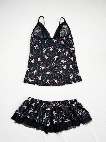 Playboy Cami & Skirt Set ♡ S