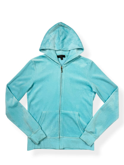 Blue Velour Juicy Couture Hoodie ♡ M