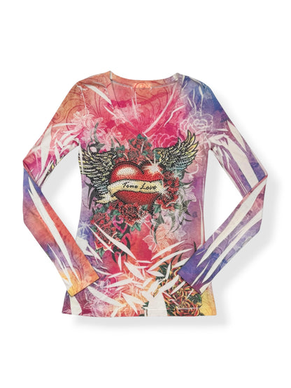 Tie Dye Grunge Long Sleeved Top ♡ S