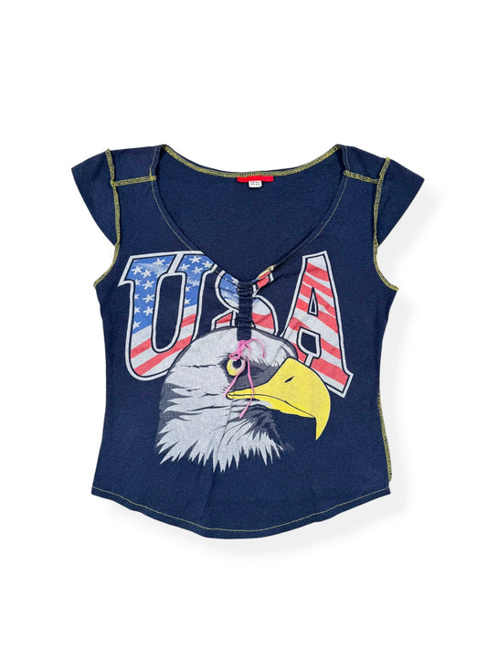 USA Eagle Sporty Tee ♡ S