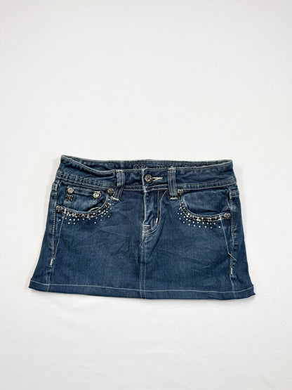 Miss Me Diamanté Mini Skirt ♡ 25”