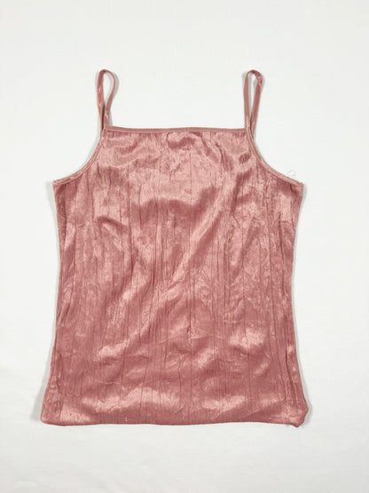 Pink Velvet Lace Cami