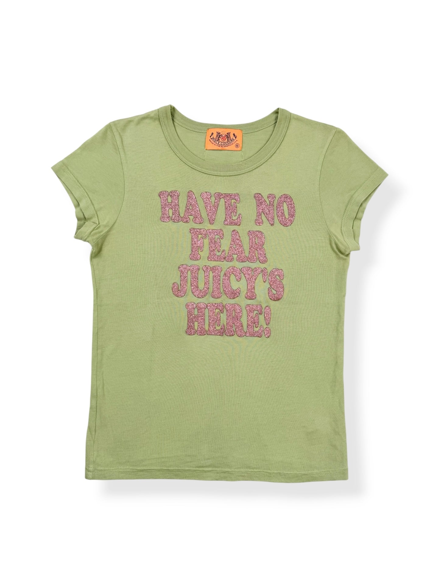 Juicy Couture Pink & Green “Have No Fear Juicy’s Here!” Tee ♡ S