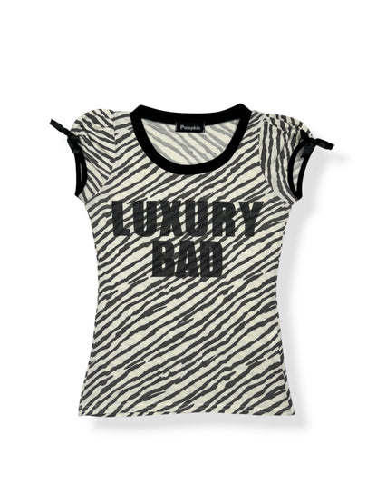 Zebra “Luxury Bad” Tee ♡ S