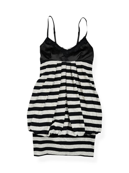 Lipservice Glitter Striped Bubble Mini Dress ♡ S