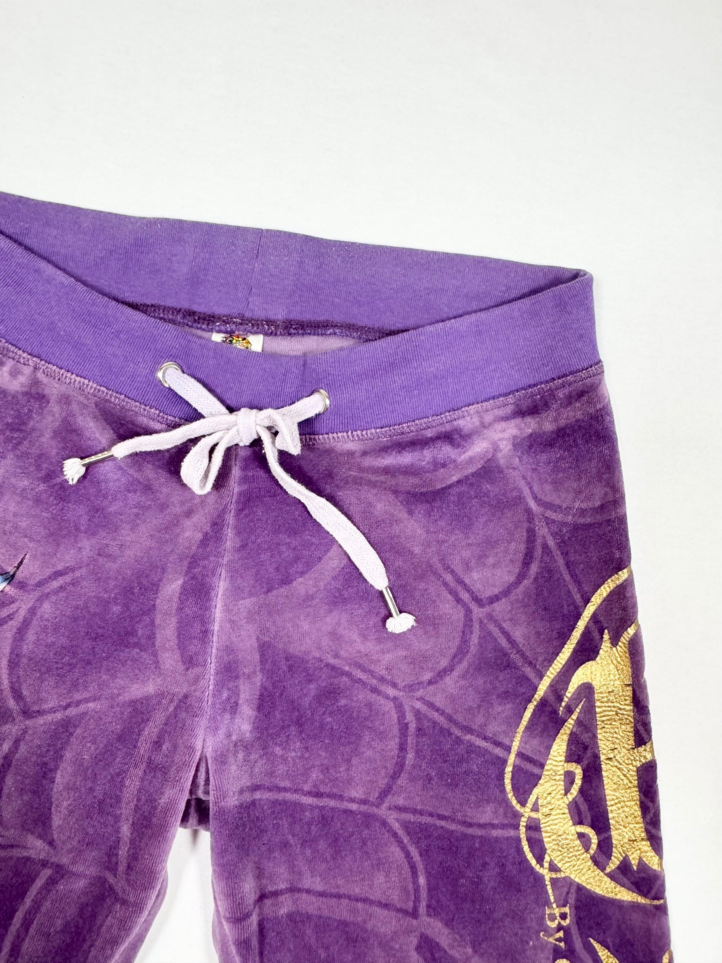 Ed Hardy Purple Velour Trackpants ♡ Size S