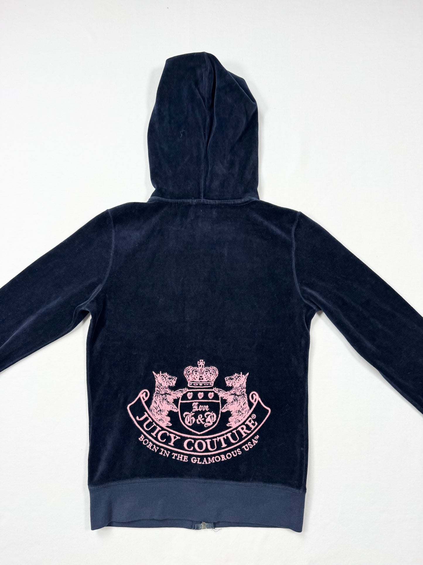 Juicy Couture Navy & Pink Velour Tracksuit Set ♡ XS/M