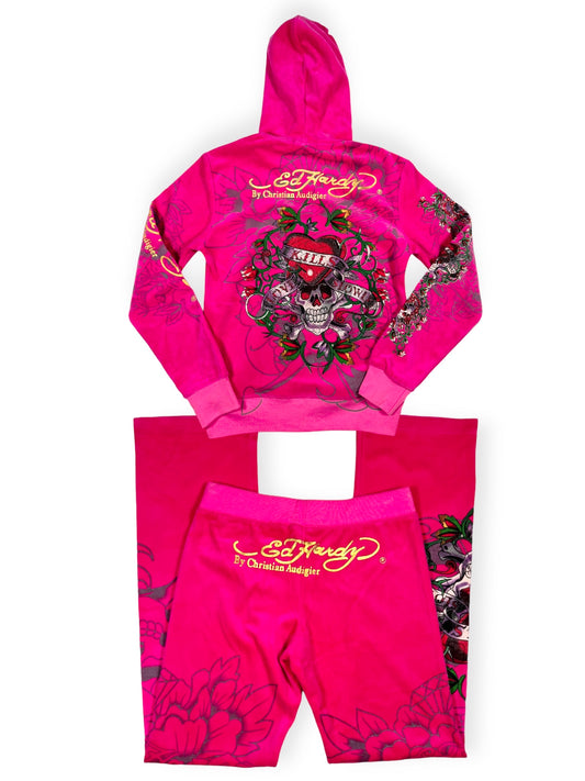 Ed Hardy Pink Tracksuit