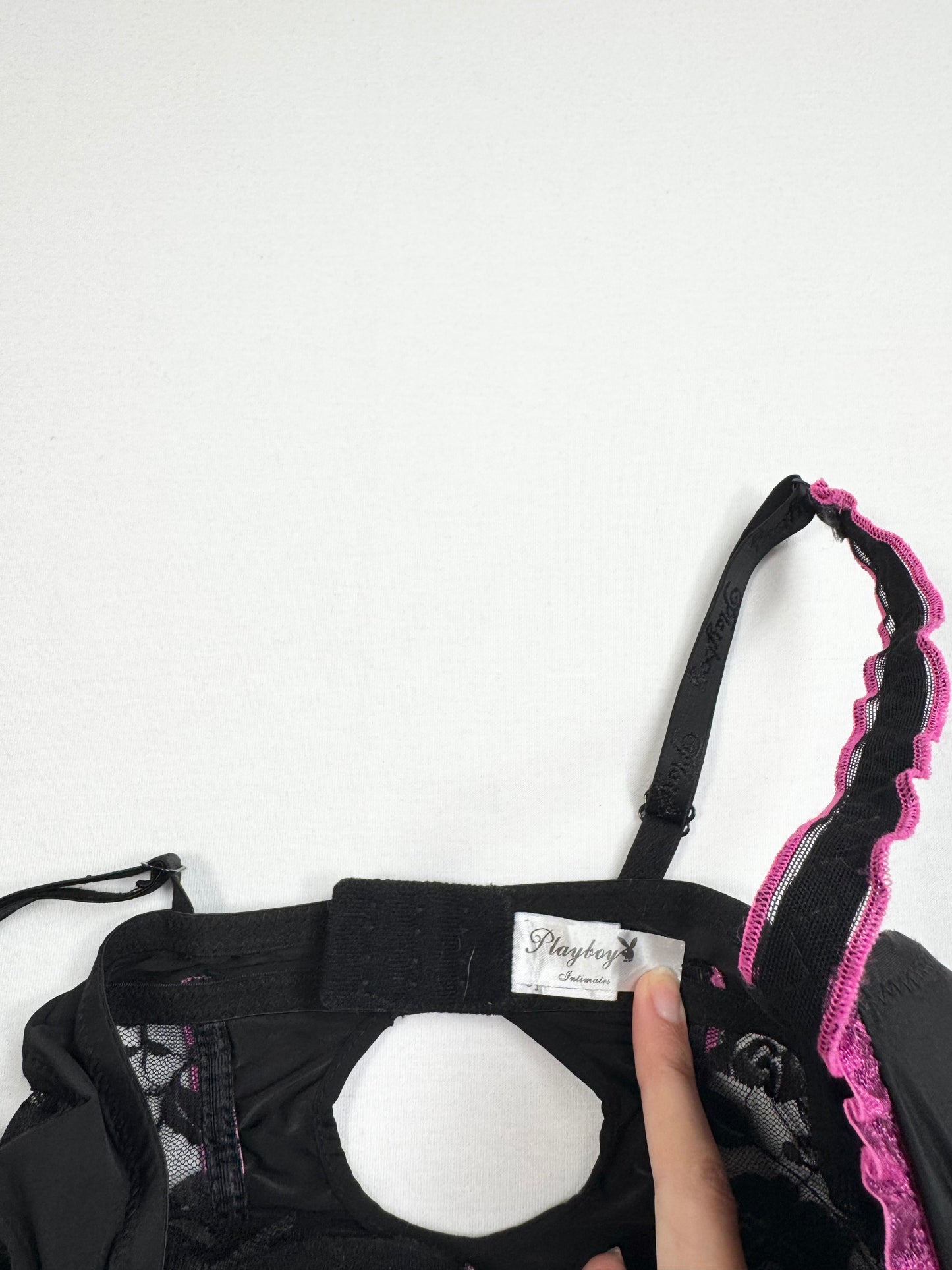 Playboy Pink & Black Cami Skirt Set ♡ XS