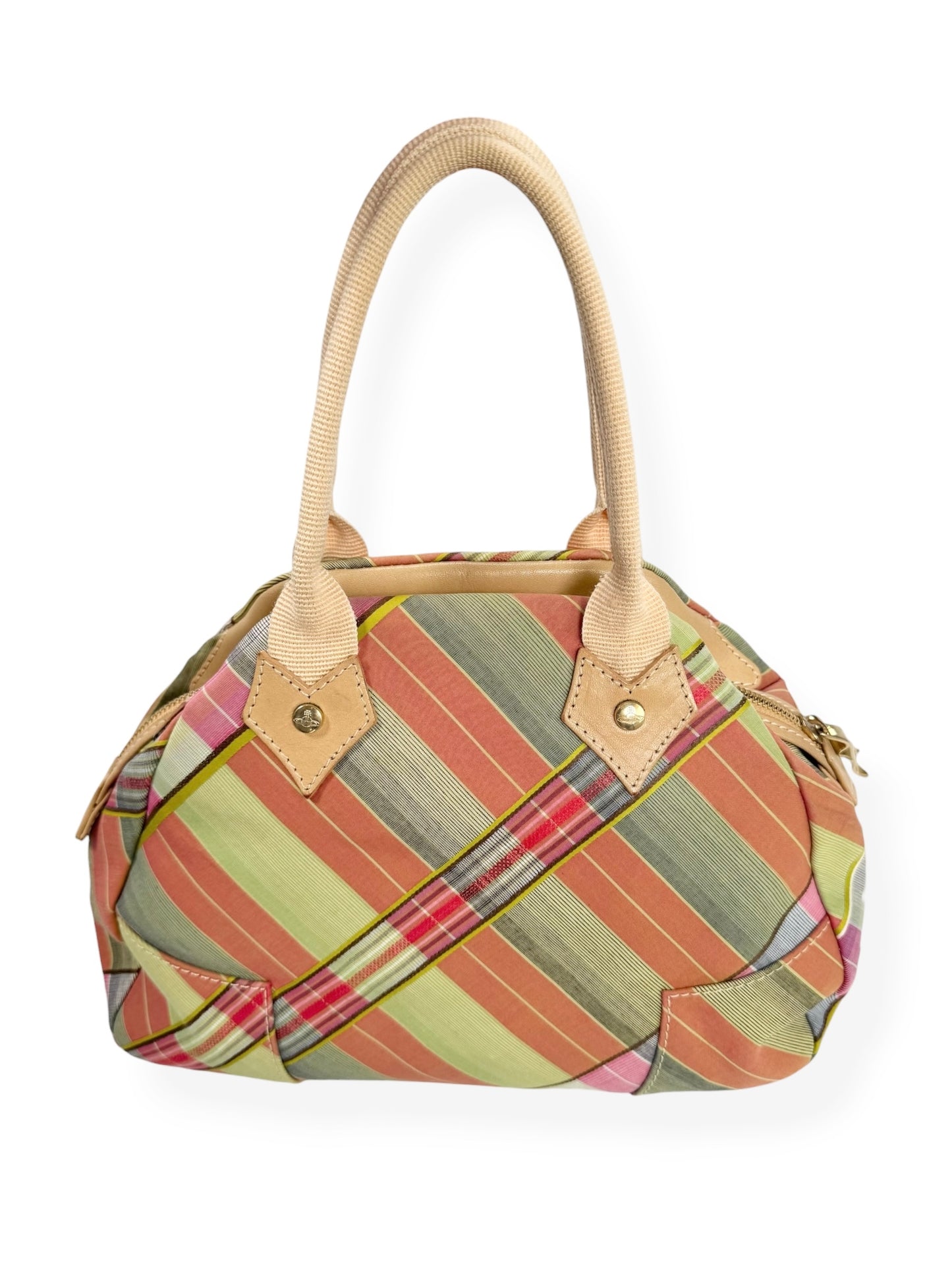 Vivienne Westwood Plaid Safety Pin Charm Bag ♡