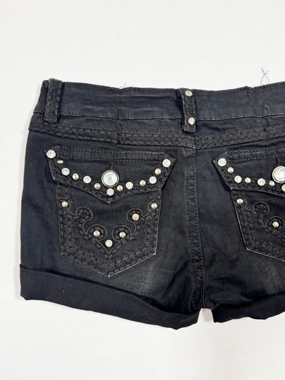 Diamante Black Shorts ♡ Size S/M