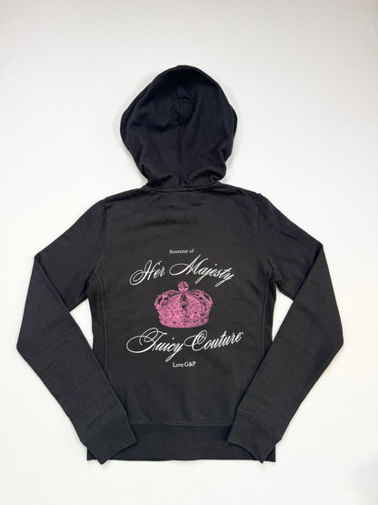 Juicy Couture Black Lace Print Tracksuit ♡ XS