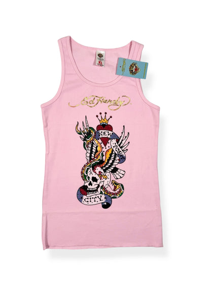 Pink Ed Hardy Tank