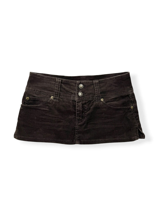 Brown Corduroy Mini Skirt ♡ XS/S