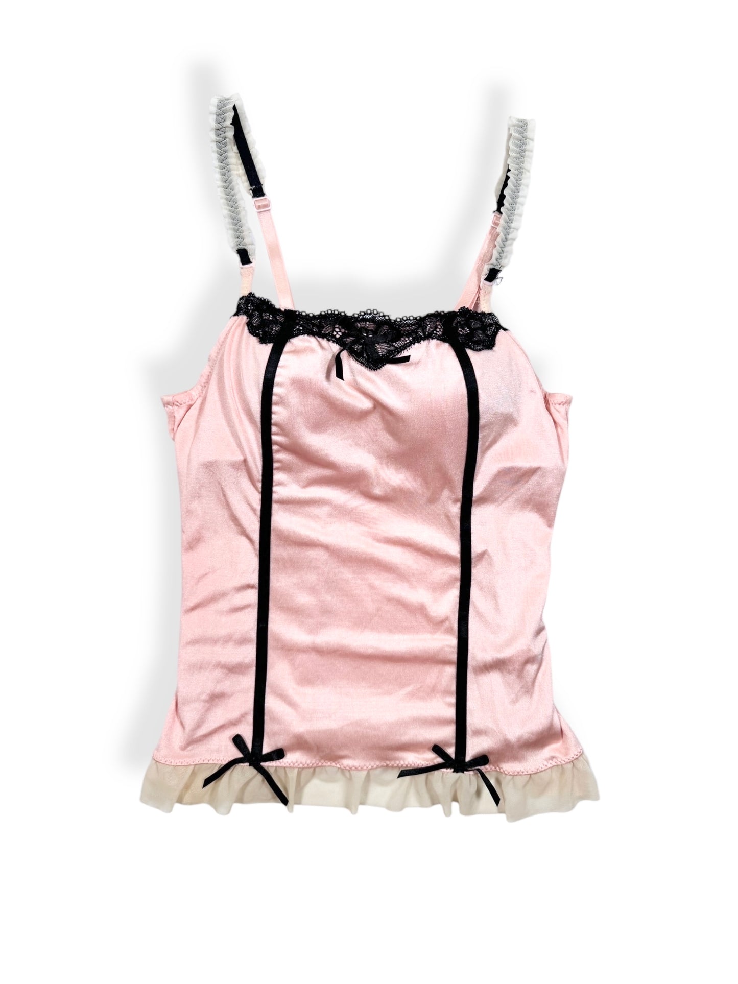 Satin Bow Corset Cami