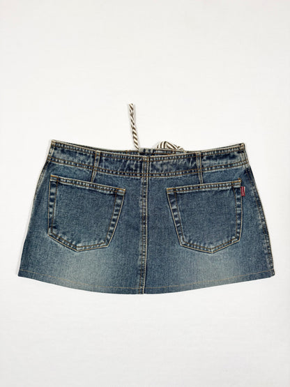 Lace Up Mini Skirt