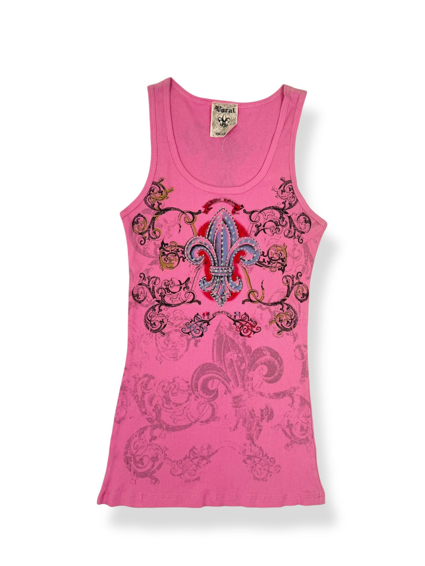 Vocal Pink Cross Tank ♡ M