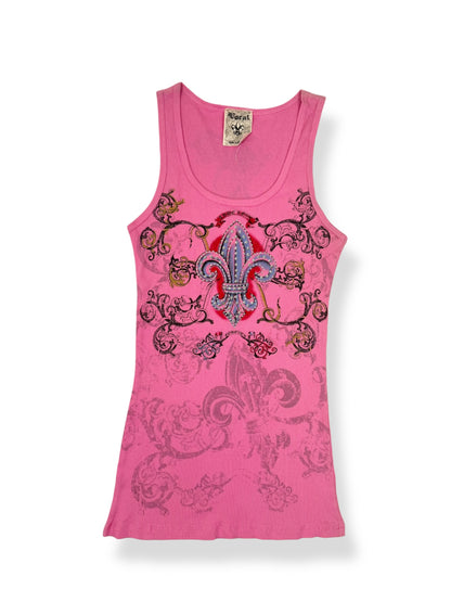 Vocal Pink Cross Tank ♡ M