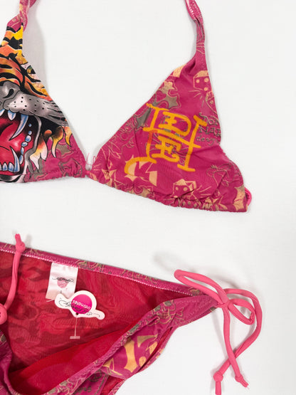 Pink Ed Hardy Bikini ♡ S