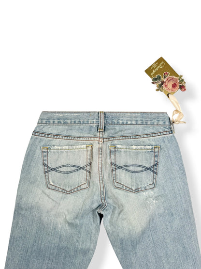 Abercrombie & Fitch Distressed Flared Jeans ♡ XS