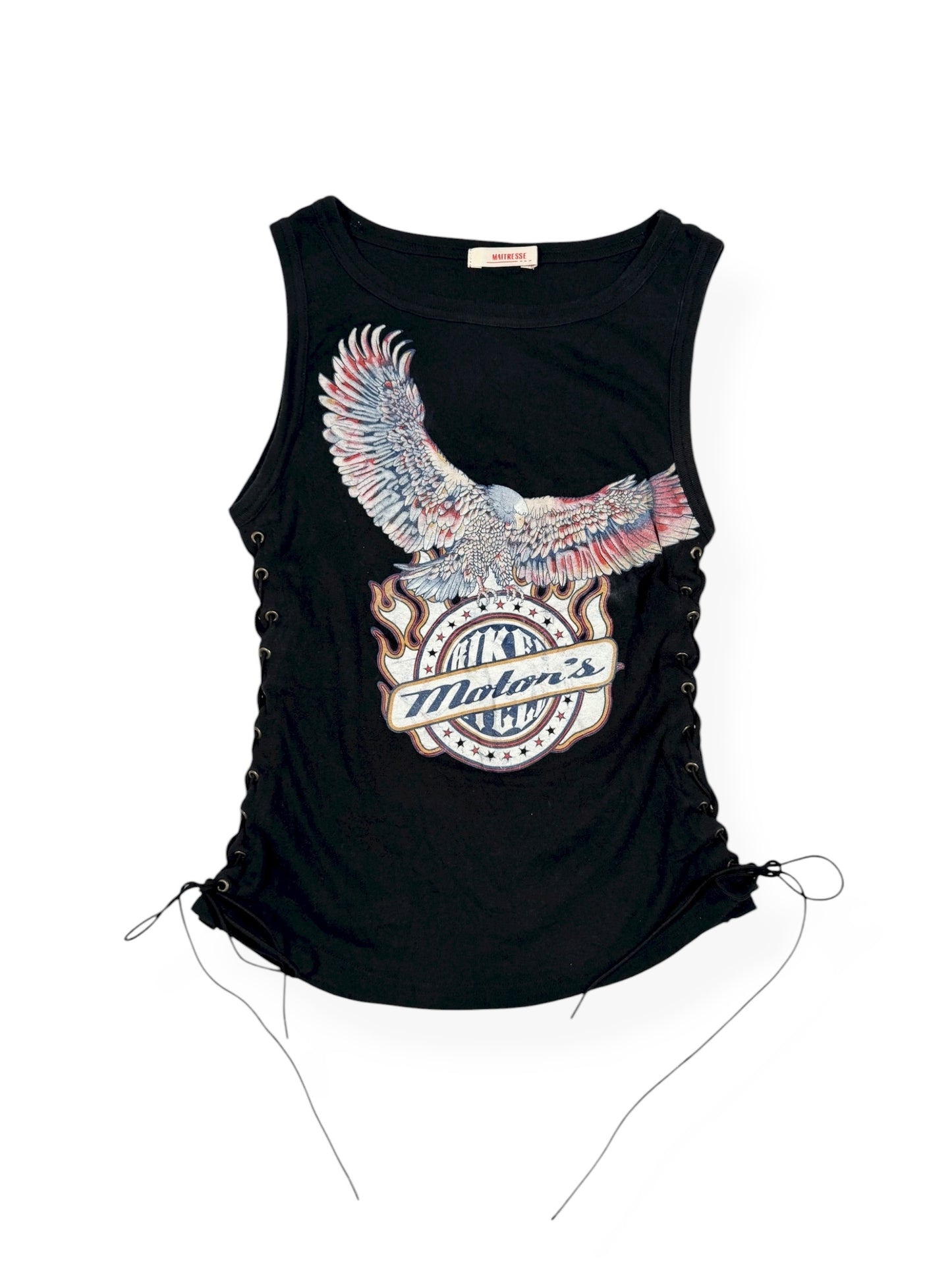 Lace Up Sides Motor Tank ♡ Size S