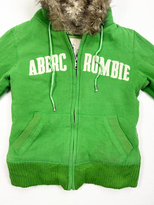 Abercrombie Fur Hood Zip Up ♡ M