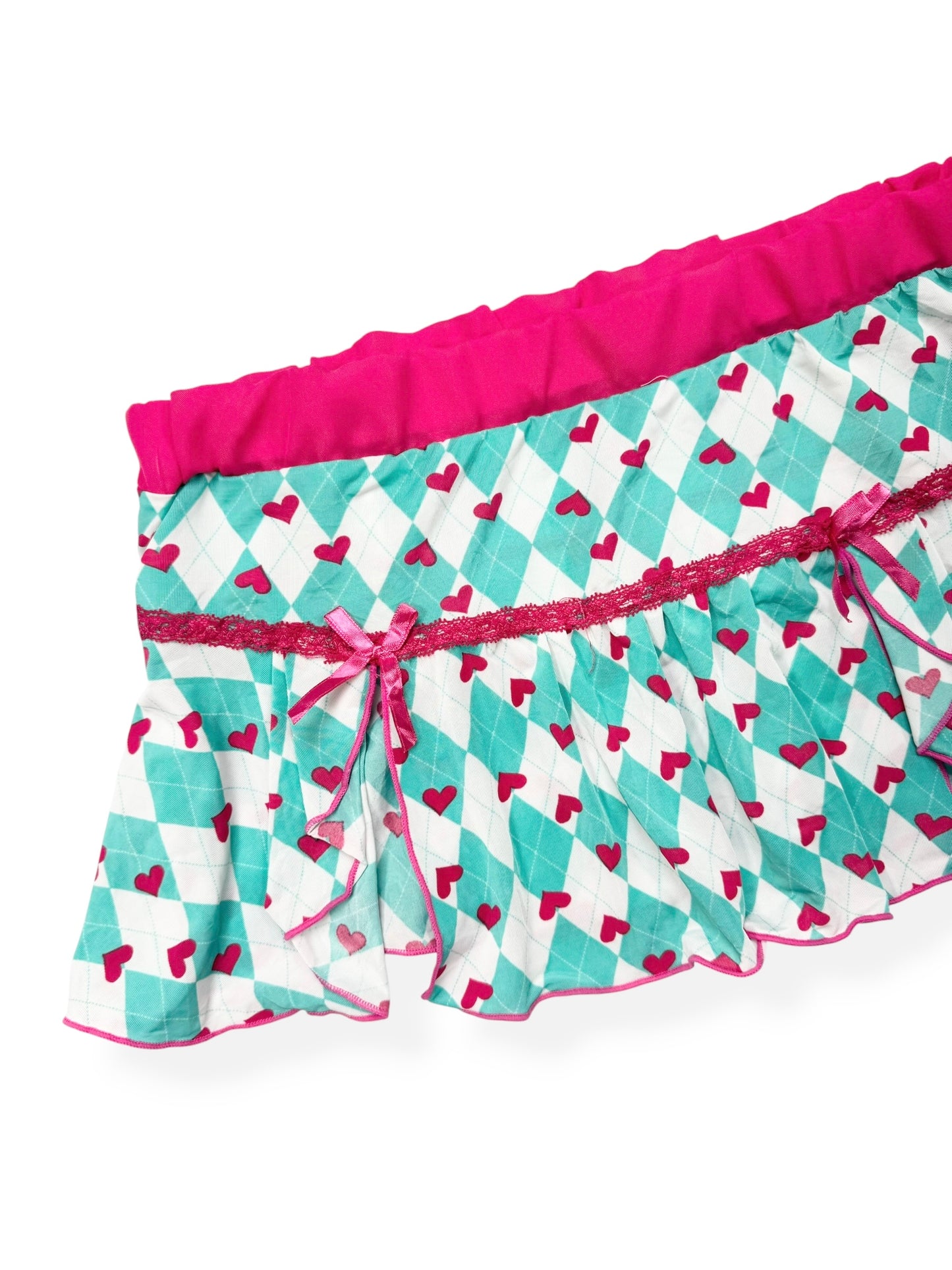 Heart Argyle Cami & Skirt Set ♡ XS/6