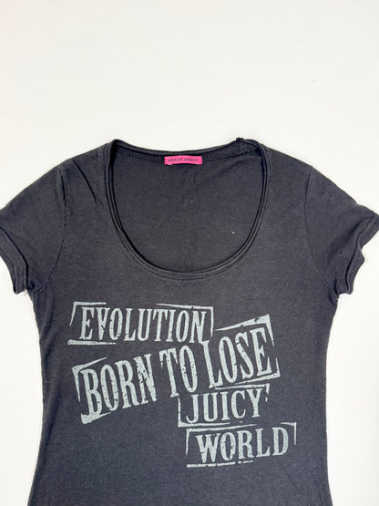 Skull Cut Out “Born To Lose” Tee ♡ S