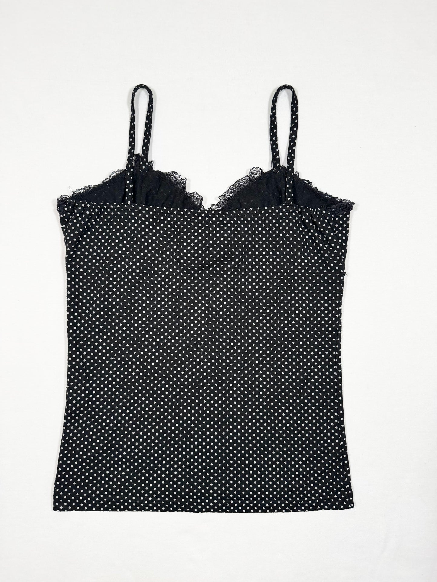 Polka Dot Ruffle Cami ♡ Size S