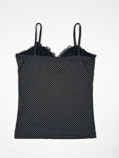 Polka Dot Ruffle Cami ♡ Size S