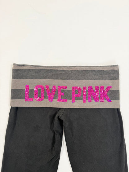 PINK by Victorias Secret Fold Over Waistband Flared Leggings ♡ M
