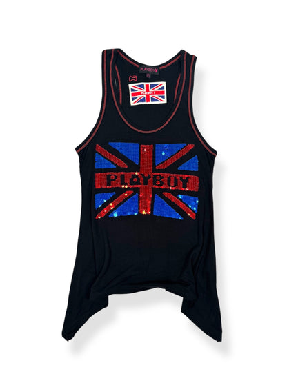 Playboy Union Jack Tank ♡ Size S